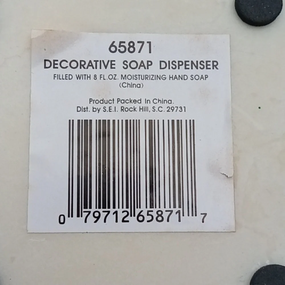 Vintage New/Sealed Decorative Soap Dispenser